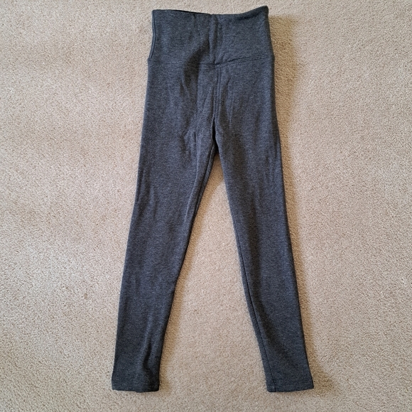 Tuff Athletics Leggings Set Of 2 Fleece Lined Pants Size Small (6) Grey Black - Picture 5 of 10
